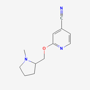 2-[(1-Methylpyrrolidin-2-yl)methoxy]pyridine-4-carbonitrile