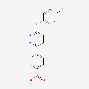 B1387275 4-[6-(4-Fluorophenoxy)pyridazin-3-yl]benzoic acid CAS No. 1170530-26-3