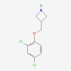 molecular formula C10H11Cl2NO B13872756 3-[(2,4-Dichlorophenoxy)methyl]azetidine CAS No. 1332301-48-0