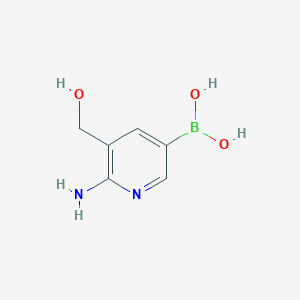 6-Amino-5-(hydroxymethyl)pyridin-3-ylboronic acid