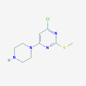 4-Chloro-2-methylsulfanyl-6-piperazin-1-ylpyrimidine