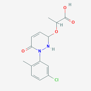 2-{[1-(5-Chloro-2-methylphenyl)-6-oxo-1,2,3,6-tetrahydropyridazin-3-yl]oxy}propanoic acid