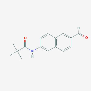 molecular formula C16H17NO2 B13872810 N-(6-Formylnaphthalen-2-yl)-2,2-dimethylpropanamide CAS No. 832102-25-7