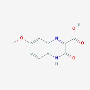 molecular formula C10H8N2O4 B13872812 7-methoxy-3-oxo-4H-quinoxaline-2-carboxylic acid 