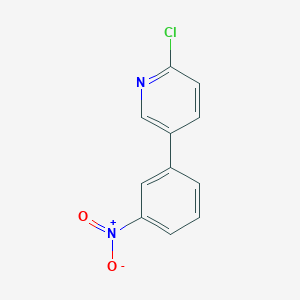 molecular formula C11H7ClN2O2 B13872823 2-Chloro-5-(3-nitrophenyl)pyridine 