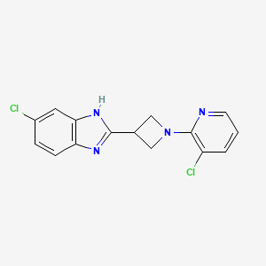 6-chloro-2-[1-(3-chloropyridin-2-yl)azetidin-3-yl]-1H-benzimidazole