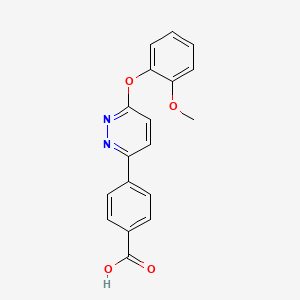 4-[6-(2-Methoxyphenoxy)pyridazin-3-yl]benzoic acid