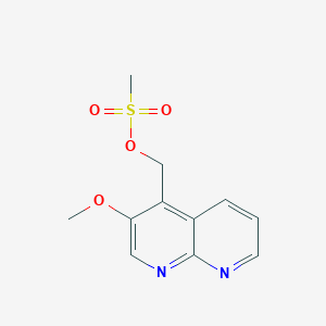 (3-Methoxy-1,8-naphthyridin-4-yl)methyl methanesulfonate