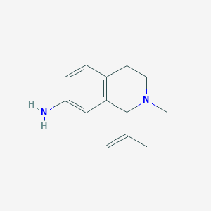 molecular formula C13H18N2 B13872851 2-methyl-1-prop-1-en-2-yl-3,4-dihydro-1H-isoquinolin-7-amine 