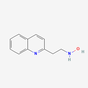 molecular formula C11H12N2O B13872866 N-(2-Quinolin-2-yl-ethyl)-hydroxylamine 