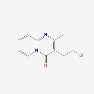 molecular formula C11H11BrN2O B13872874 3-(2-Bromoethyl)-2-methylpyrido[1,2-a]pyrimidin-4-one 