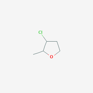 molecular formula C5H9ClO B13872881 3-chlorotetrahydro-2-methylFuran 