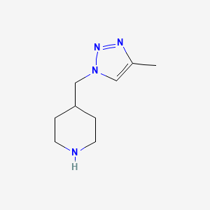 4-[(4-Methyltriazol-1-yl)methyl]piperidine