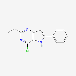 4-chloro-2-ethyl-6-phenyl-5H-pyrrolo[3,2-d]pyrimidine