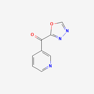 molecular formula C8H5N3O2 B13872921 1,3,4-Oxadiazol-2-yl(pyridin-3-yl)methanone CAS No. 1240604-55-0