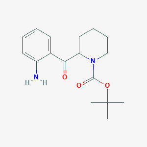 molecular formula C17H24N2O3 B13872935 2-(2-Amino-benzoyl)-piperidine-1-carboxylic acid tert-butyl ester 