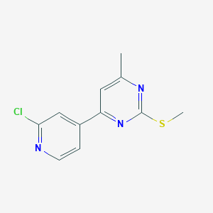 4-(2-Chloropyridin-4-yl)-6-methyl-2-(methylthio)pyrimidine