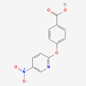 molecular formula C12H8N2O5 B1387294 4-[(5-Nitropyridin-2-yl)oxy]benzoic acid CAS No. 1171181-93-3