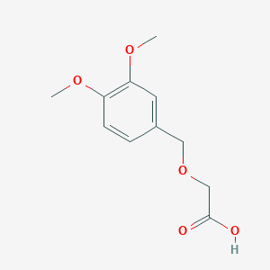 molecular formula C11H14O5 B13872961 2-((3,4-Dimethoxybenzyl)oxy)acetic acid 