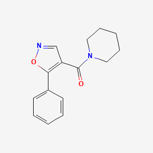 molecular formula C15H16N2O2 B13872972 (5-Phenyl-1,2-oxazol-4-yl)-piperidin-1-ylmethanone 