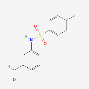 molecular formula C14H13NO3S B1387300 N-(3-formylphenyl)-4-methylbenzenesulfonamide CAS No. 174208-90-3