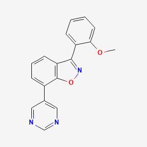 3-(2-Methoxyphenyl)-7-pyrimidin-5-yl-1,2-benzoxazole