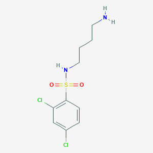 molecular formula C10H14Cl2N2O2S B13873037 N-(4-aminobutyl)-2,4-dichlorobenzenesulfonamide 