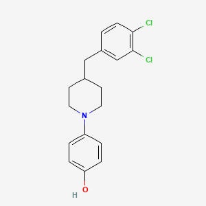 4-[4-[(3,4-Dichlorophenyl)methyl]piperidin-1-yl]phenol