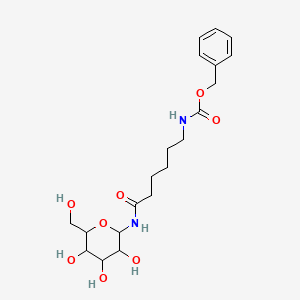 molecular formula C20H30N2O8 B13873052 benzyl N-[6-oxo-6-[[3,4,5-trihydroxy-6-(hydroxymethyl)oxan-2-yl]amino]hexyl]carbamate 