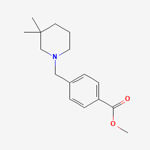 molecular formula C16H23NO2 B13873062 Methyl 4-[(3,3-dimethylpiperidin-1-yl)methyl]benzoate CAS No. 1035270-82-6