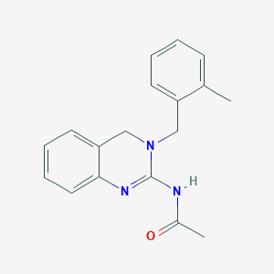 molecular formula C18H19N3O B13873066 N-[3-[(2-methylphenyl)methyl]-4H-quinazolin-2-yl]acetamide 