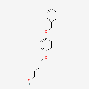 molecular formula C17H20O3 B13873111 4-(4-Phenylmethoxyphenoxy)butan-1-ol 