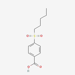 molecular formula C12H16O4S B13873130 4-pentylsulfonylbenzoic Acid CAS No. 32910-75-1