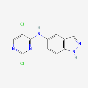 molecular formula C11H7Cl2N5 B13873141 N-(2,5-dichloropyrimidin-4-yl)-1H-indazol-5-amine 