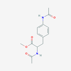 molecular formula C14H18N2O4 B13873153 Methyl 2-acetamido-3-(4-acetamidophenyl)propanoate 