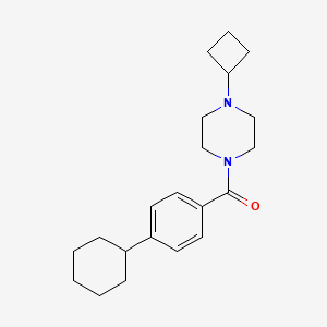 (4-Cyclobutylpiperazin-1-yl)-(4-cyclohexylphenyl)methanone