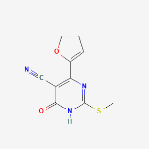 4-(furan-2-yl)-2-methylsulfanyl-6-oxo-1H-pyrimidine-5-carbonitrile