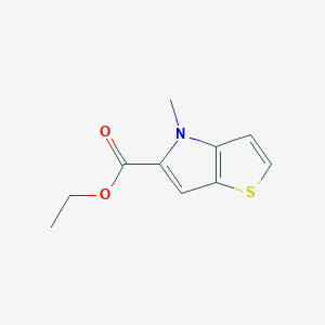 molecular formula C10H11NO2S B13873229 Ethyl 4-methylthieno[3,2-b]pyrrole-5-carboxylate 