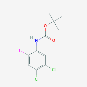 molecular formula C11H12Cl2INO2 B13873238 tert-Butyl (4,5-dichloro-2-iodophenyl)carbamate CAS No. 835595-19-2