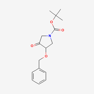 molecular formula C16H21NO4 B13873249 Tert-butyl 3-(benzyloxy)-4-oxopyrrolidine-1-carboxylate 