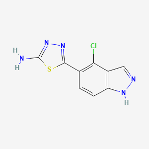 5-(4-chloro-1H-indazol-5-yl)-1,3,4-thiadiazol-2-amine