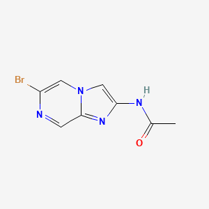 N-(6-bromoimidazo[1,2-a]pyrazin-2-yl)acetamide