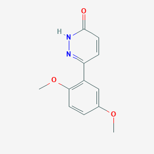 molecular formula C12H12N2O3 B1387329 6-(2,5-Dimethoxyphenyl)pyridazin-3-ol CAS No. 1105193-95-0