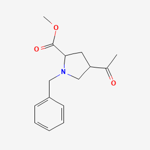 Methyl 4-acetyl-1-benzylpyrrolidine-2-carboxylate