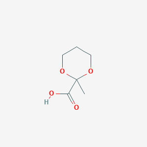 molecular formula C6H10O4 B13873323 2-Methyl-1,3-dioxane-2-carboxylic acid 