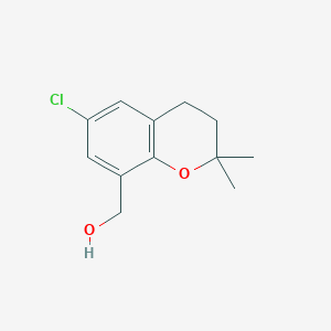 (6-Chloro-2,2-dimethyl-3,4-dihydrochromen-8-yl)methanol