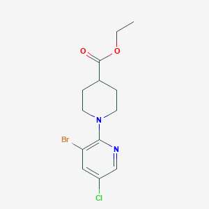 Ethyl 1-(3-bromo-5-chloropyridin-2-yl)piperidine-4-carboxylate