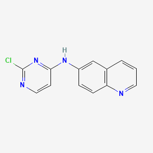 molecular formula C13H9ClN4 B13873386 N-(2-chloropyrimidin-4-yl)quinolin-6-amine 