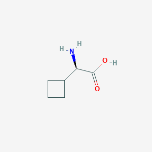 molecular formula C6H11NO2 B1387340 (R)-2-Amino-2-cyclobutylacetic acid CAS No. 49607-10-5