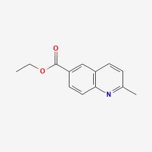 molecular formula C13H13NO2 B1387341 Ethyl 2-methylquinoline-6-carboxylate CAS No. 855763-77-8
